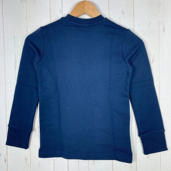 【Kid's 8 ネイビー系】 Jackwolfskin ( ジャックウルフスキン ) エッセンシャル クルーネック Essential Crewneck オーガニックコットン ウェア トップス アウター ジャケット フリース z00054628  フリース アウタ