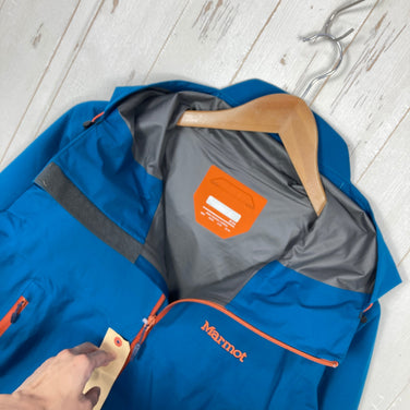 【Men's M ネイビー系】 Marmot ( マーモット ) コモド ジャケット Comodo Jacket ポリエステル ウェア セットアップ レインスーツ レインシェル GORE-TEX ( ゴアテックス ) z00059560  レインスーツ レインシェル