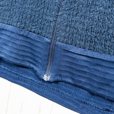 Norrona 男式 Falketind Alpha 120 拉链连帽外套，海军蓝，涤纶羊毛夹克，带 Polartec Alpha z000