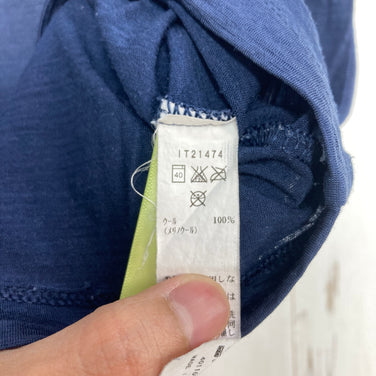 【Men's XS ネイビー系】 Icebreaker ( アイスブレーカー ) メリノ150テックライトIIIショートスリーブティー メリノウール ウェア トップス インナー シャツ ショートスリーブTシャツ クルーネック ウール z00054307  ウール ショ