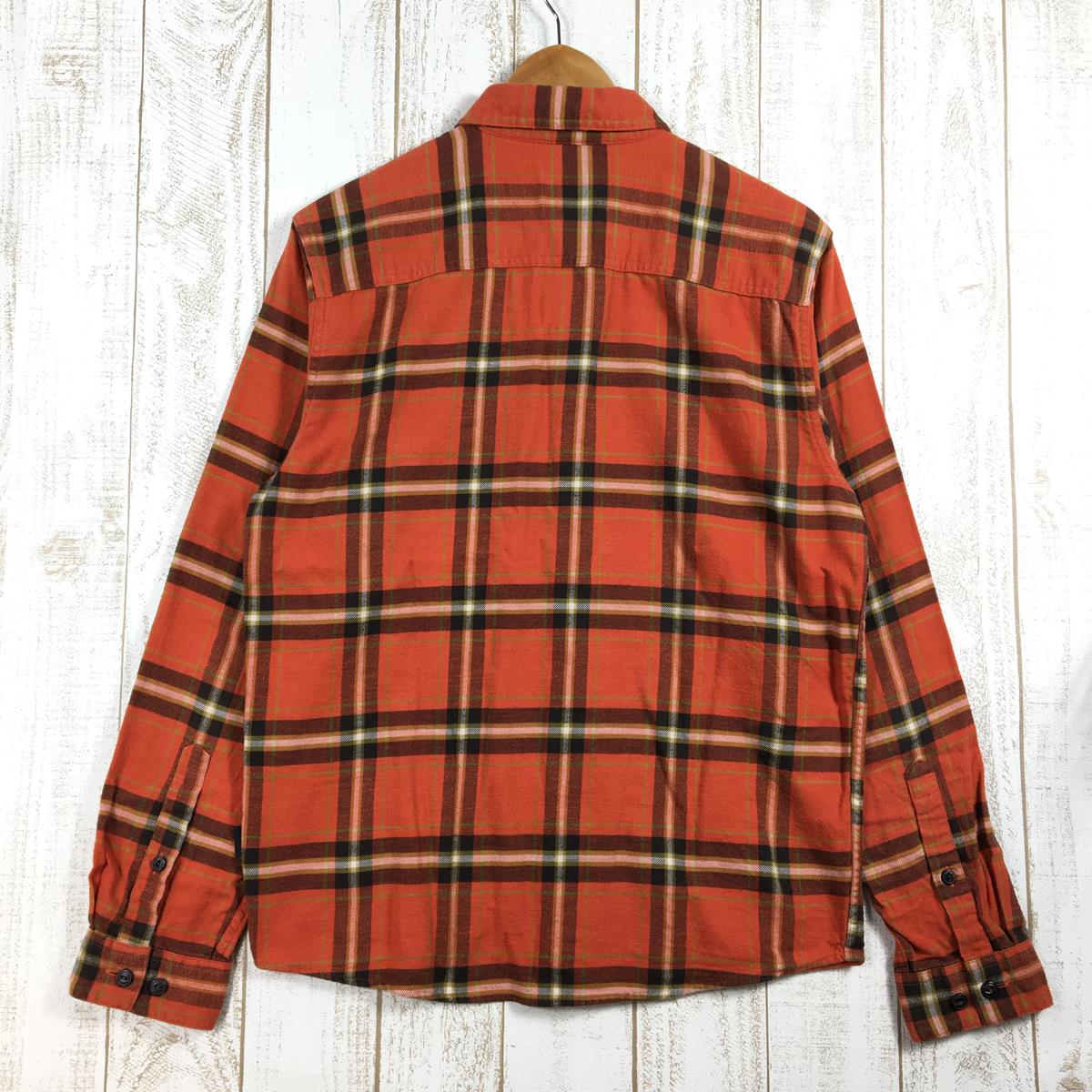 【Men's S オレンジ系】 Patagonia ( パタゴニア ) ロングスリーブ ライトウェイト フィヨルド フランネル シャツ Long Sleeve Lightweight Fjord Flannel Shirt 54020 International M