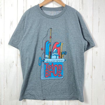 【Men's S グレー系】 Teton Bros ( ティートンブロス ) サーディン ティー Sardines Tee ポリエステル ウェア トップス インナー シャツ ショートスリーブTシャツ クルーネック 化繊 z00054766  化繊 ショートスリーブ