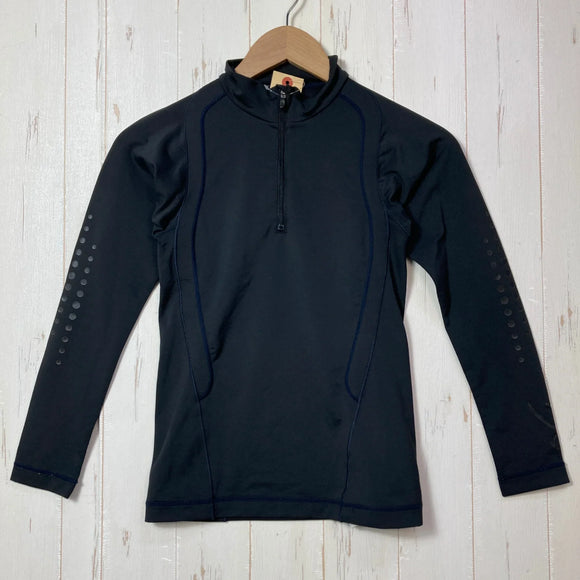 【Women's S ブラック系】 Cw-X ( シーダブリューエックス ) エクスペック ハーフジップ シャツ Xspec Half Zip Shirt ポリエステル ウェア トップス インナー シャツ ロングスリーブシャツ 化繊 z00058461  化繊 ロングス