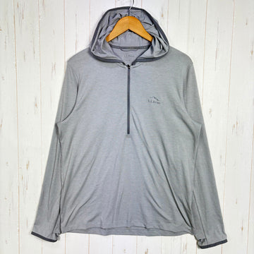 【Men's M グレー系】 Llbean ( エルエルビーン ) サンスマート クールプロ ハーフジップ フーディー SunSmart Coolpro Half-Zip Hoodie UPF50+ 吸汗速乾 防臭 ストレッチ ポリエステル ウェア トップス イン