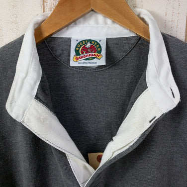 【Men's S グレー系】 Barbarian ( バーバリアン ) ラグビーシャツ ラガーシャツ ヘンリーネック 7分袖 カナダ製 コットン ウェア トップス インナー シャツ ショートスリーブTシャツ クルーネック z00050140 ショートスリーブTシ - 【公式】2ndGEAR（セカンドギア）Webショップ【登山用品・アウトドア用品専門 買取販売店】