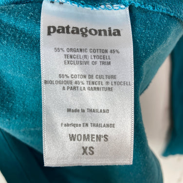 【Women's XS ブルー系】 2010 Patagonia ( パタゴニア ) オーバトー トップ OZG 生産終了モデル 入手困難 オーガニックコットン ウェア トップス インナー シャツ ロングスリーブTシャツ クルーネック コットン z00059886 OZ