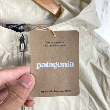 【Men's L ベージュ系】 2025 Patagonia ( パタゴニア ) ウインド スウィープ ジャケット Windsweep Jacket Pelican オーガニックコットン ウェア トップス アウター ジャケット ウィンドシェル z00059063 P