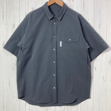 【Men's S グレー系】 Ridge Mountain Gear ( リッジマウンテンギア ) ベーシックショートスリーブシャツ Basic Short Sleeve Shirt ポリエステル ウェア トップス インナー シャツ ショートスリーブシャツ 化繊
