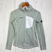 【Women's XS グリーン系】 Mammut ( マムート ) エナジー ライト ミッドレイヤー フーデッド ジャケット Aenergy Light ML Hooded Jacket Polartec Power Grid / Athletic Fit ポリエステル