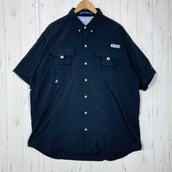 【Men's XL ブラック系】 Columbia ( コロンビア ) バハマ 2 ショートスリーブ シャツ Bahama II Short Sleeve Shirt PFGシリーズ ナイロン ウェア トップス インナー シャツ ショートスリーブシャツ 化繊 z000