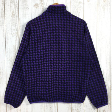 【Men's M パープル系】 Patagonia ( パタゴニア ) プリンテッド ライトウェイト シンチラ スナップt スペシャル Printed Light Weight Synchilla Snap-T Sp ハウンドトゥース：エッグプラント×ブラック フリ - 【公式】2ndGEAR（セカンドギア）Webショップ【登山用品・アウトドア用品専門 買取販売店】