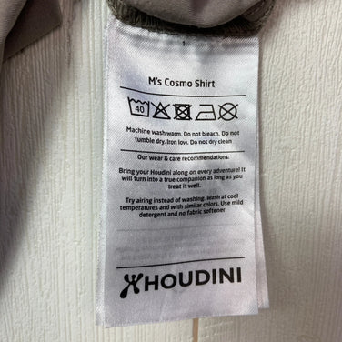 【男式 XS 米色系】 Houdini ( 霍迪尼 ) Cosmo Shirt Cosmo Shirt 聚酯纤维 服装 上衣 内搭 衬衫 短袖衬衫 化纤 z00054837 化纤 短袖衬衫 内搭 衬衫 上衣