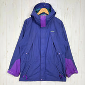 【Unisex S ネイビー系】 1993 Patagonia ( パタゴニア ) ガイド シェル Guide Shell Blueberry / Bright Purple / Bluegrass ビンテージ オリジナル 入手困難 ナイロン ウェア トップス アウタ