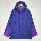 【Unisex S ネイビー系】 1993 Patagonia ( パタゴニア ) ガイド シェル Guide Shell Blueberry / Bright Purple / Bluegrass ビンテージ オリジナル 入手困難 ナイロン ウェア トップス アウタ