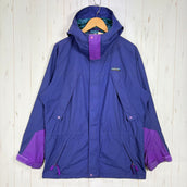 【Unisex S ネイビー系】 1993 Patagonia ( パタゴニア ) ガイド シェル Guide Shell Blueberry / Bright Purple / Bluegrass ビンテージ オリジナル 入手困難 ナイロン ウェア トップス アウタ