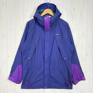 【Unisex S ネイビー系】 1993 Patagonia ( パタゴニア ) ガイド シェル Guide Shell Blueberry / Bright Purple / Bluegrass ビンテージ オリジナル 入手困難 ナイロン ウェア トップス アウタ