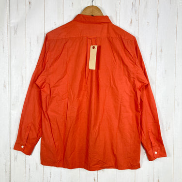 【Unisex M オレンジ系】 Yamatomichi ( 山と道 ) バンブー シャツ Bamboo Shirt バンブーポリエステル 日本製 レーヨン ウェア トップス インナー シャツ ロングスリーブシャツ  z00061016   ロングスリーブシャツ イン