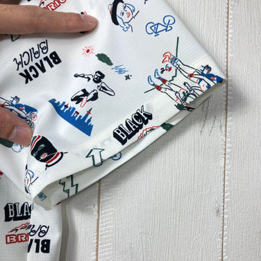 【Unisex XS ホワイト系】 Black Brick ( ブラックブリック ) ドライ アクティブ アロハ Dry Active Aloha ポリエステル ウェア トップス インナー シャツ ショートスリーブシャツ 化繊 z00060488  化繊 ショートスリー