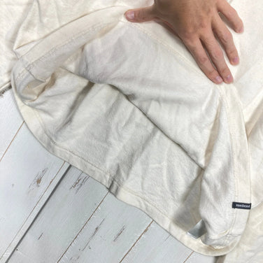 【Men's M アイボリー系】 2024 Patagonia ( パタゴニア ) ライトウェイト 73 テキスト ロゴ ワイルドライズ フーディ Lightweight '73 Text Logo Wildrise Fleece Hoody BCW オーガニックコッ