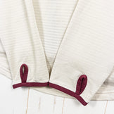 男女通用 M 象牙色山地武术 | MMA（山地武术）Power Grid 拉链连帽衫，象牙色涤纶，外套，夹克