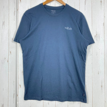 【Men's M ブラック系】 Rab ( ラブ ) スタンス マウンテン ピーク ティー Stance Mountain Peak Tee QCB-66 Beluga z00058277 Beluga コットン ショートスリーブTシャツ クルーネック インナー シ