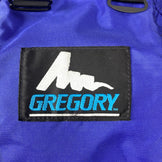【均码 海军蓝】 1995 Gregory (格里高利) 2 Day Pack Electric Blue 停产型号 稀有 青标 旧标 尼龙包 收纳 背包 容量【30L～54L】 z0005