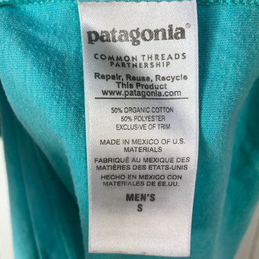 【Men's S ブルー系】 2016 Patagonia ( パタゴニア ) フィッシュ アンド フライ オーガニック コットン ティーシャツ Fish And Fly Organic Cotton T Shirt WHLT オーガニックコットン ウェア トップ