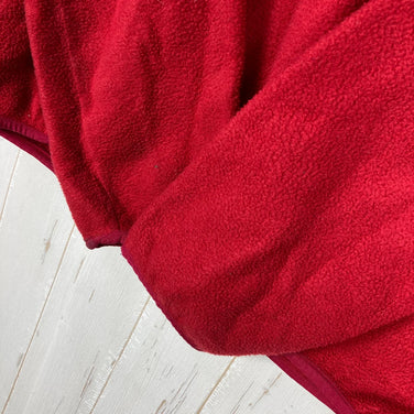 [Men's Large Red] 1992 Patagonia Synchilla Snap T-Neck Pullover in Burnt Chili/Charred Blue. Rare and hard to find.