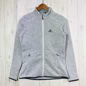 【Women's S グレー系】 Salomon ( サロモン ) アドバンスド スキン フリース ジャケット Advansed Skin Fleece Jacket ポリエステル ウェア トップス アウター ジャケット フリース z00059139  フリース アウ