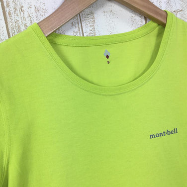 【Women's S イエロー系】 Montbell ( モンベル ) Wic.スリムt ワンポイントロゴ ウィメンズ Tシャツ 1114138 Asian Women's 化繊 ショートスリーブTシャツ クルーネック インナー シャツ トップス ウェア - 【公式】2ndGEAR（セカンドギア）Webショップ【登山用品・アウトドア用品専門 買取販売店】