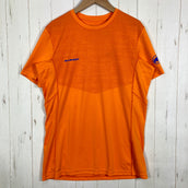 【Men's M オレンジ系】 Mammut ( マムート ) メンヒ ライト ティーシャツ Moench Light T-Shirt アイガーエクストリームシリーズ ポリエステル ウェア トップス インナー シャツ ショートスリーブTシャツ クルーネック 化繊 z