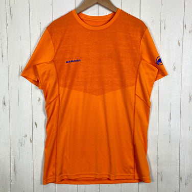 【Men's M オレンジ系】 Mammut ( マムート ) メンヒ ライト ティーシャツ Moench Light T-Shirt アイガーエクストリームシリーズ ポリエステル ウェア トップス インナー シャツ ショートスリーブTシャツ クルーネック 化繊 z