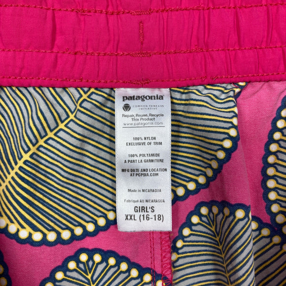 【Girl's XXL ピンク系】 2012 Patagonia ( パタゴニア ) コスタリカ バギーズ ショーツ ガールズ Girls' Costa Rica Baggies Shorts PFI 耐久撥水 ナイロン100% ナイロン ウェア ボトムス ショーツ シ