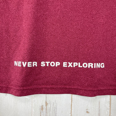 【Unisex M レッド系】 The North Face ( ザ・ノースフェイス ) Mt.FUJI100 2025 参加賞Tシャツ Mt.FUJI100 2025 Participant T-Shirt EXPLORE SOURCE ポリエステル ウェア トッ