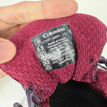 【Women's 24.5cm パープル系】 Columbia ( コロンビア ) セイバー シックス ミッド アウトドライ ウィメンズ Saber VI Mid OutDry Women's 506 Dark Plum / Wild Fuchsia OutDry / Techl