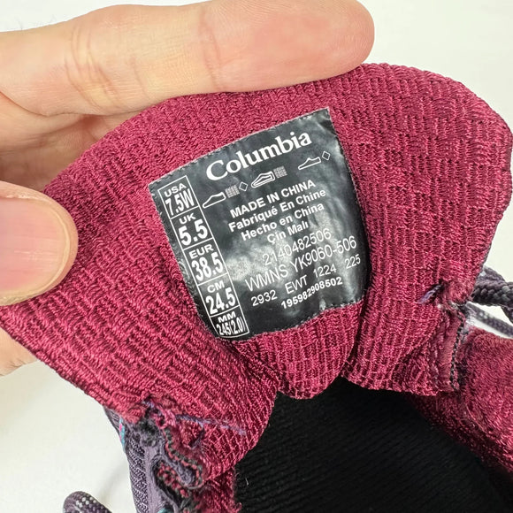 【Women's 24.5cm パープル系】 Columbia ( コロンビア ) セイバー シックス ミッド アウトドライ ウィメンズ Saber VI Mid OutDry Women's 506 Dark Plum / Wild Fuchsia OutDry / Techl