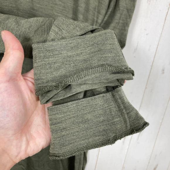 【Unisex L グリーン系】 MIYAGEN Trail Engineering（ミヤゲン トレイル エンジニアリング） ロングスリーブ メリノ Tシャツ Long Sleeve Merino T Shirt メリノウール ウェア トップス インナー シャツ ロン