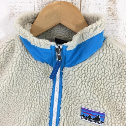 【Kid's L アイボリー系】 Patagonia ( パタゴニア ) キッズ レトロ エックス ベスト K'S Retro-X Vest 65617 International Kid's NLR ナチュラル×ラリマーブルー フリース ベスト トップス ウェア