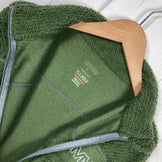 男女通用大号绿色 Omm Core 抓绒外套，运动抓绒，保暖透气，涤纶材质，外套，夹克，抓绒，z00053959