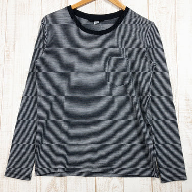 【Women's XS グレー系】 Icebreaker ( アイスブレーカー ) リュクス ライト ロングスリーブ ポケット クルー ストライプ Luxe Lite LS Pocket Crewe Stripe ブラック×メトロヘザー メリノウール ウェア トップス - 【公式】2ndGEAR（セカンドギア）Webショップ【登山用品・アウトドア用品専門 買取販売店】