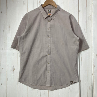 【Unisex M ベージュ系】 Nruc ( ヌルク ) ギャスパー エア シャツ GASPER Air SHIRT Beige TORAY Dot Air / 2WAYストレッチ / 速乾 ポリエステル ウェア トップス インナー シャツ ショートスリーブシャツ
