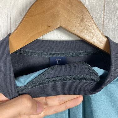 【Unisex L ブルー系】 Montbell ( モンベル ) WIC.ブリーズスパン サイクルT ポリエステル ウェア トップス インナー シャツ ショートスリーブTシャツ クルーネック 化繊 z00053644  化繊 ショートスリーブTシャツ クルーネック