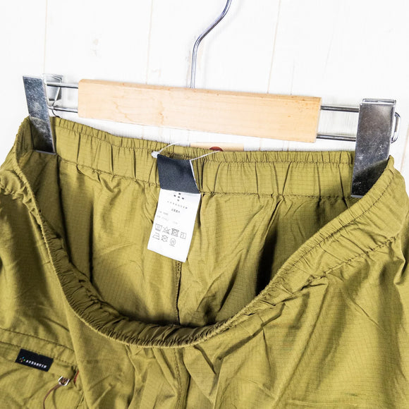 【Men's M グリーン系】 Shinogi By Axesquin ( 凌 By アクシーズクイン ) アヲネロ ショート ナイロン ウェア ボトムス ショーツ ショートパンツ ウィンドシェル z00053002  ウィンドシェル ショーツ ショートパンツ ボト