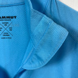 [Men's XS Blue] Mammut Performance Dry Zip Longsleeve - Polyester Wear Top Inner Shirt Long Sleeve Shirt Synthetic z000572