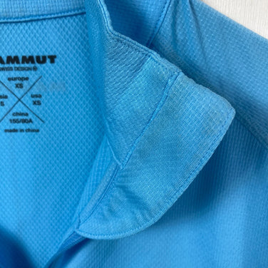 [Men's XS Blue] Mammut Performance Dry Zip Longsleeve - Polyester Wear Top Inner Shirt Long Sleeve Shirt Synthetic z000572
