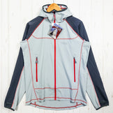 Men's Medium Gray Rab Zephyr Jacket, Mineral Polyester Softshell Jacket (z00052972)