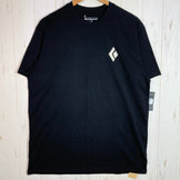 Black Diamond 男士短袖登山装备 T 恤 (SS) - 有机棉，L 码，黑色。