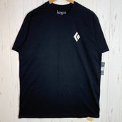 Black Diamond 男士短袖登山装备 T 恤 (SS) - 有机棉，L 码，黑色。