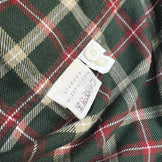 Men's Small Green The North Face Flannel Check Shirt, Polyester, Long Sleeve, Synthetic, Tops, Undershirt, z00053537