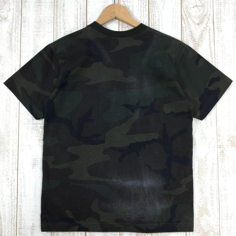 【Men's S グリーン系】 The North Face ( ザ・ノースフェイス ) ショートスリーブ セオ アルファ プリント Tシャツ S/S Ceo A Print Tee NT31723 Asian Men's WC Woodland Camo コットン